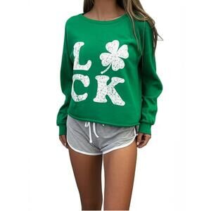 Grayson Threads Sleep Set 2PC St Patrick's‎ Day Holiday Clove Grey Cozy NEW LG